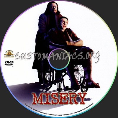 Misery dvd label