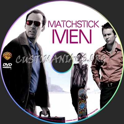 Matchstick Men dvd label