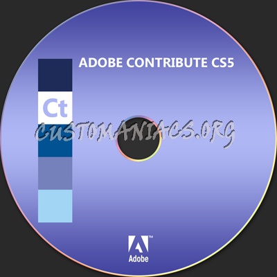 Adobe Contribute CS5 dvd label