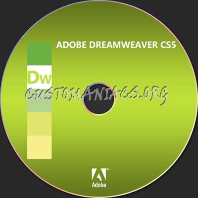 Adobe Dreamweaver CS5 dvd label