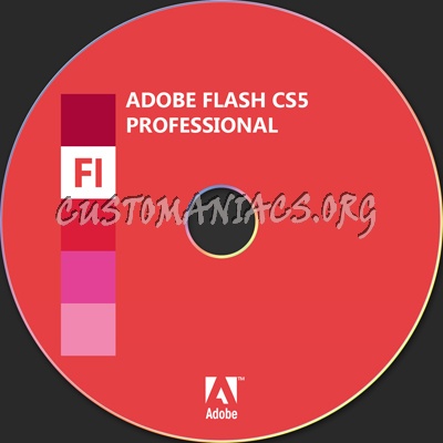 Adobe Flash CS5 Professional dvd label