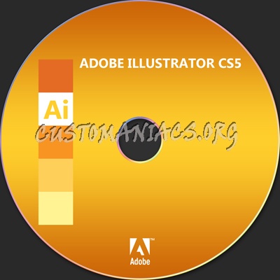 Adobe Illustrator CS5 dvd label