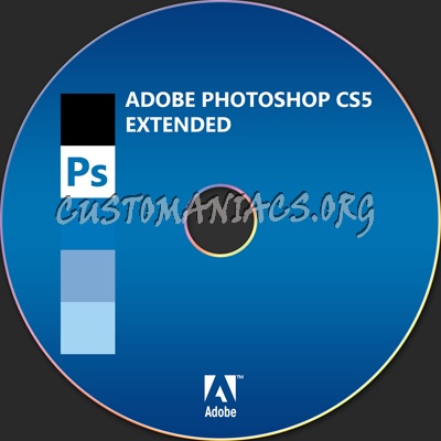 Adobe Photoshop CS5 Extended dvd label