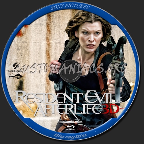 Resident Evil: Afterlife blu-ray label