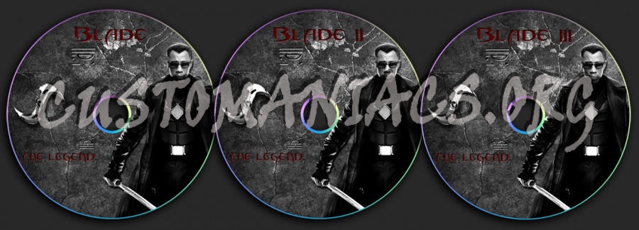 Blade Trilogy dvd label