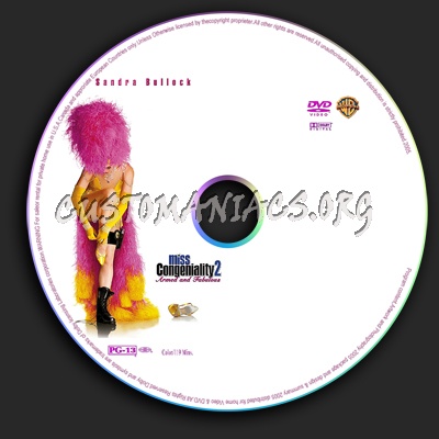 Miss Congeniality 2 dvd label