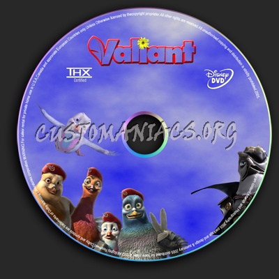 Valiant dvd label