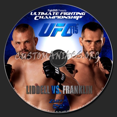UFC 115 Liddell vs. Franklin dvd label
