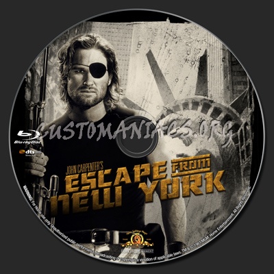 Escape From New York blu-ray label