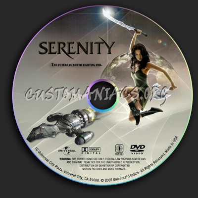 Serenity dvd label