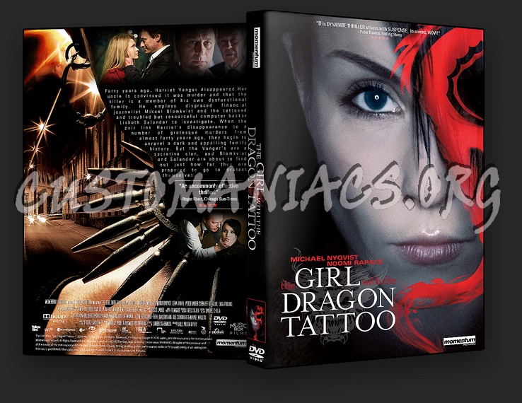 The Girl With The Dragon Tattoo dvd cover