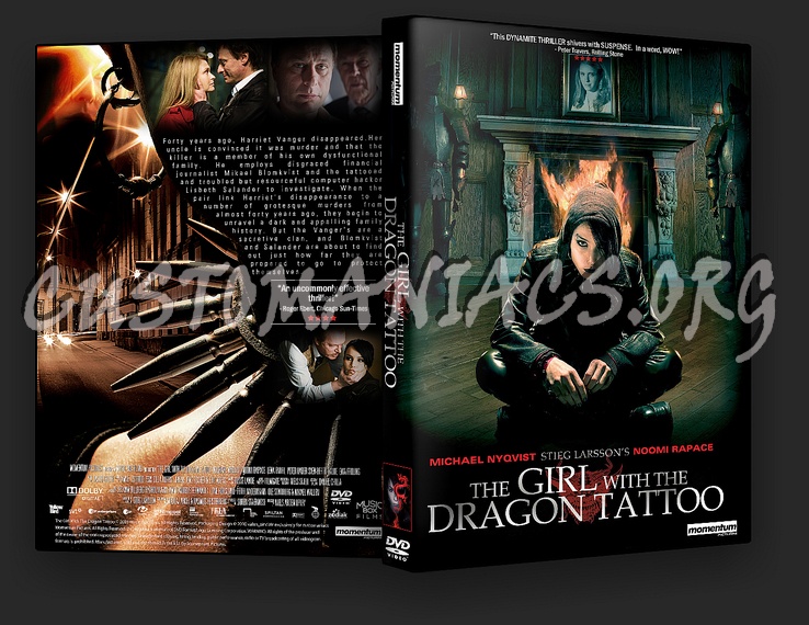 The Girl With The Dragon Tattoo dvd cover