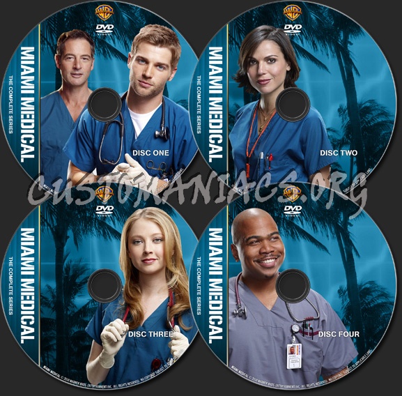 Miami Medical  - TV Collection - 4 Disc Set!! dvd label