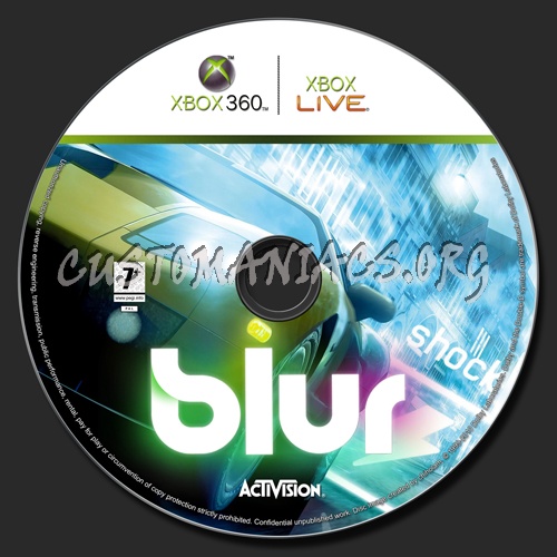 Blur dvd label