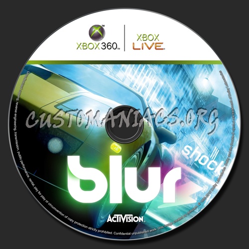 Blur dvd label