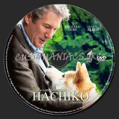 Hachiko A Dog's Story dvd label