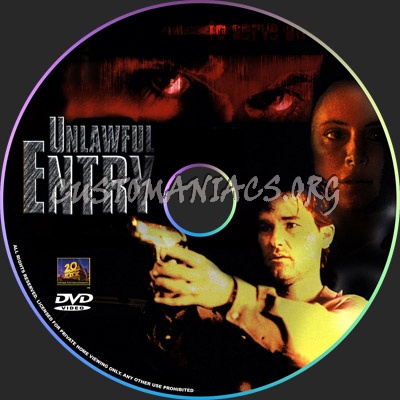 Unlawful Entry dvd label