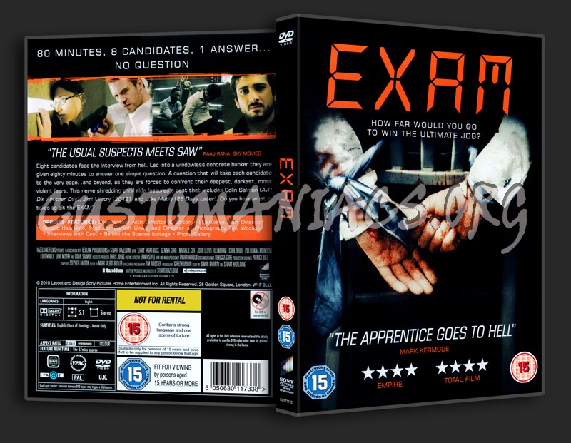 Exam dvd cover