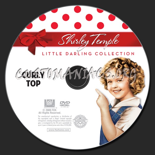 Curly Top dvd label