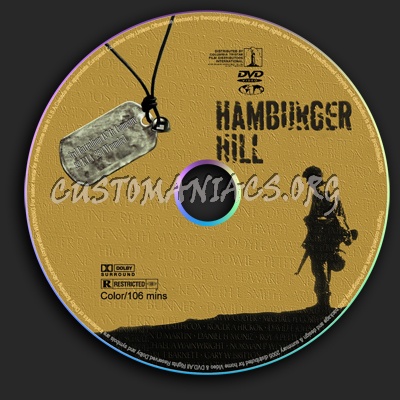Hamburger Hill dvd label