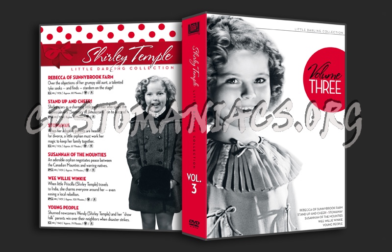 Shirley Temple Little Darling Collection Volume 3 dvd cover