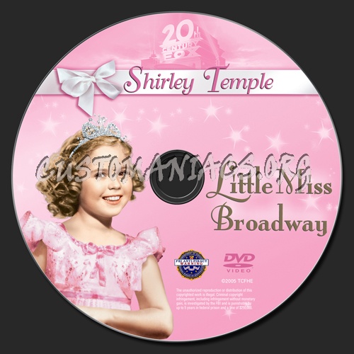 Little Miss Broadway dvd label