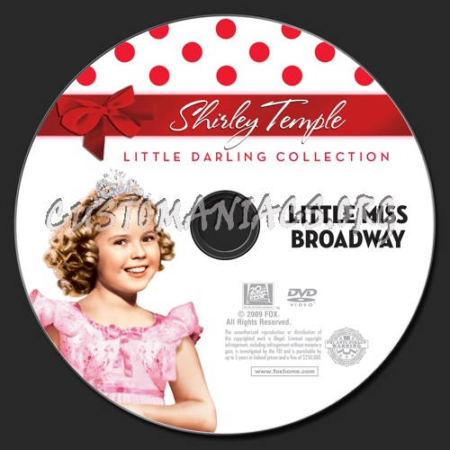 Little Miss Broadway dvd label