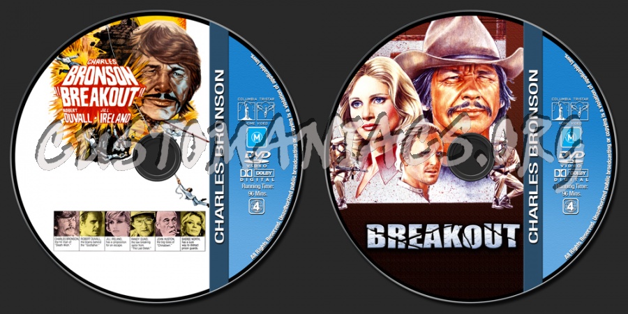 Charles Bronson Collection - Breakout dvd label