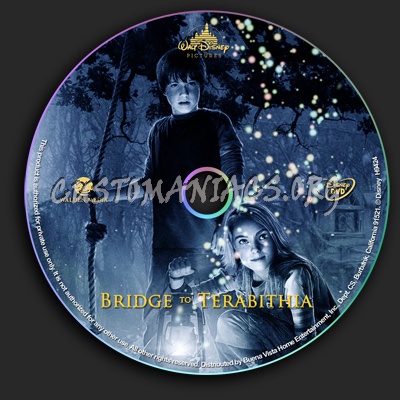 Bridge To Terabithia dvd label