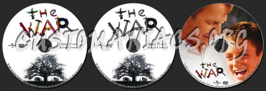The War dvd label
