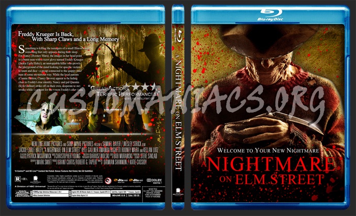 A Nightmare on Elmstreet (2010) blu-ray cover