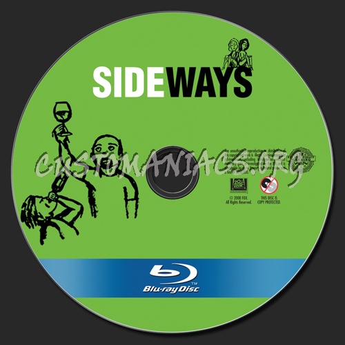 Sideways blu-ray label