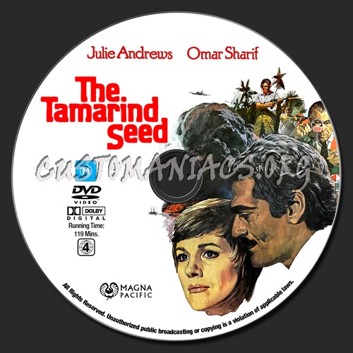 The Tamarind Seed dvd label