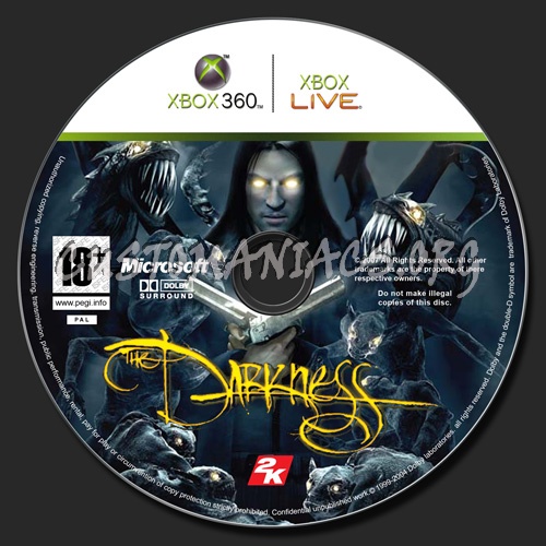 Darkness dvd label