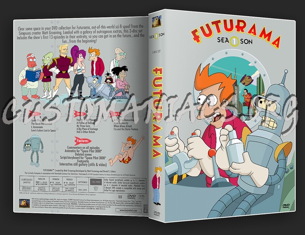 Futurama Season 1-4 dvd cover