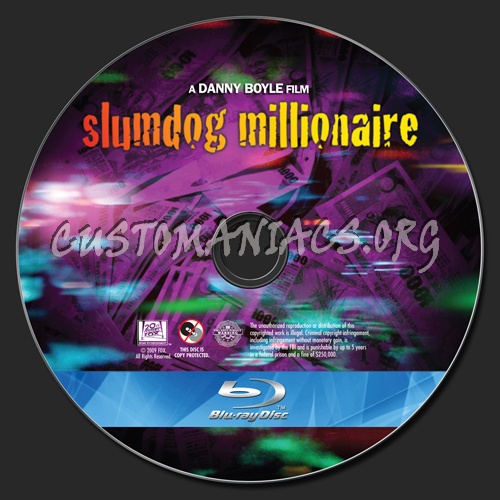 Slumdog Millionaire blu-ray label