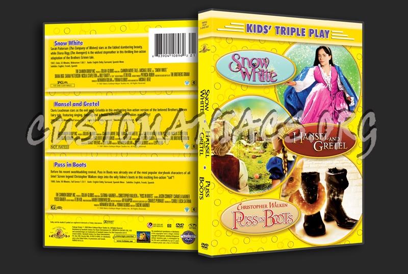 Snow White / Hansel and Gretel / Puss in Boots dvd cover