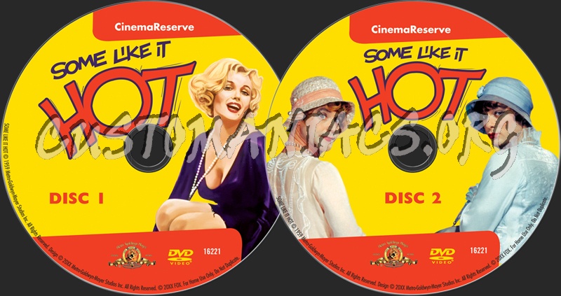 Some Like It Hot dvd label