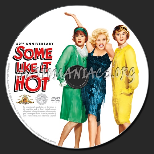 Some Like It Hot dvd label