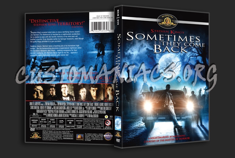 Sometimes They Come Back dvd cover