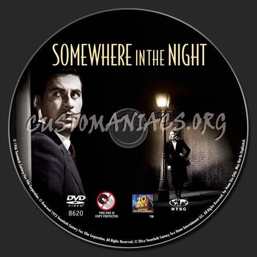 Somewhere in the Night dvd label