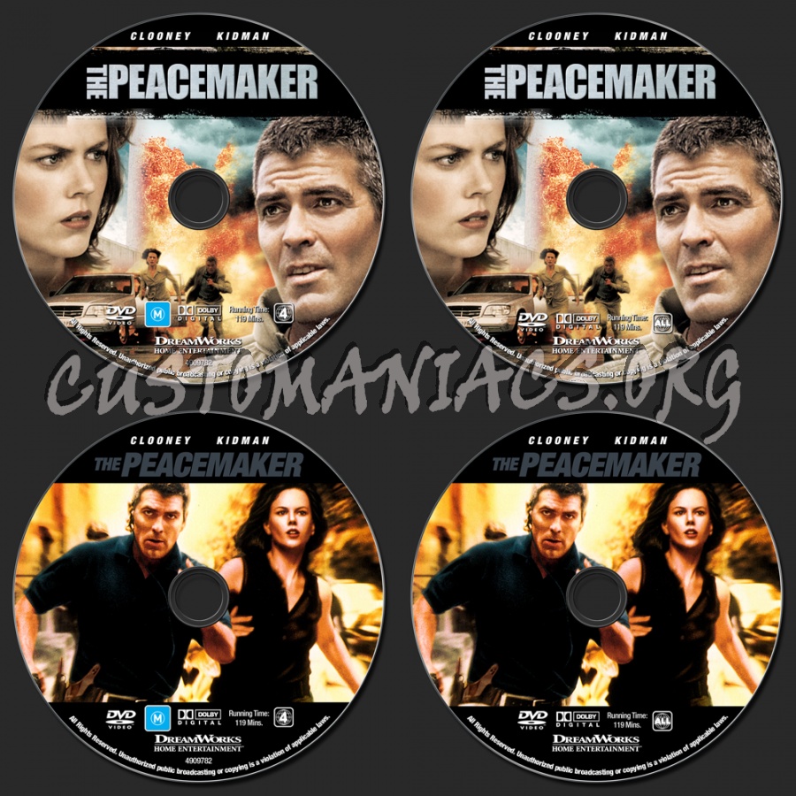 The Peacemaker dvd label