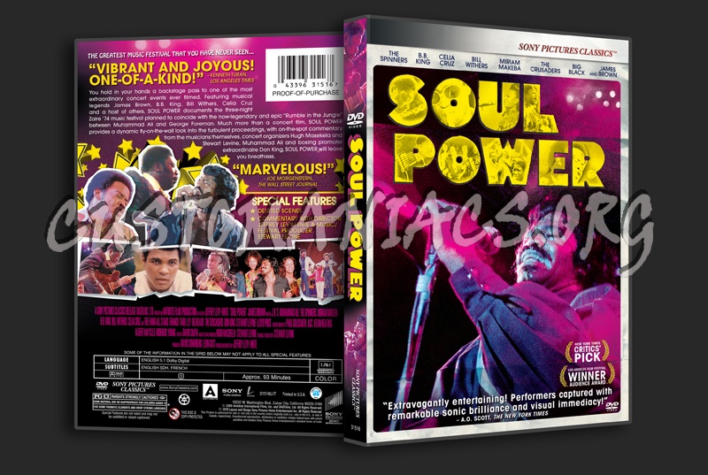 Soul Power dvd cover