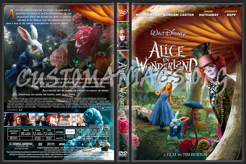 Alice in Wonderland dvd cover