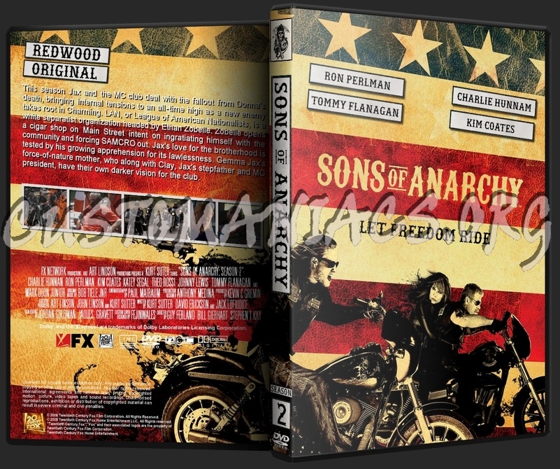 Sons Of Anarchy Season 2 dvd cover