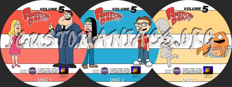 American Dad - Volume 5 dvd label