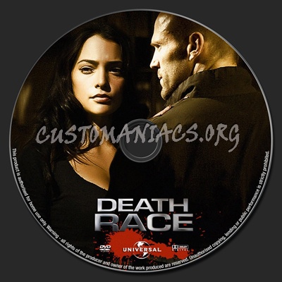 Death Race dvd label