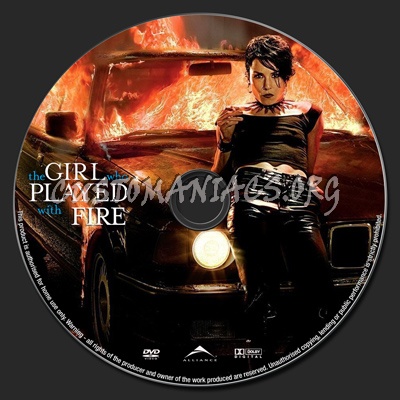 The Girl Who Played With Fire dvd label