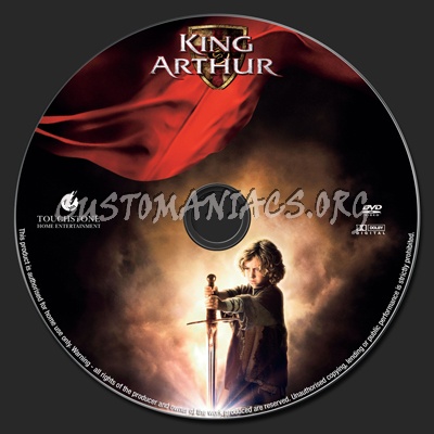 King Arthur dvd label