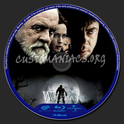 The Wolfman blu-ray label